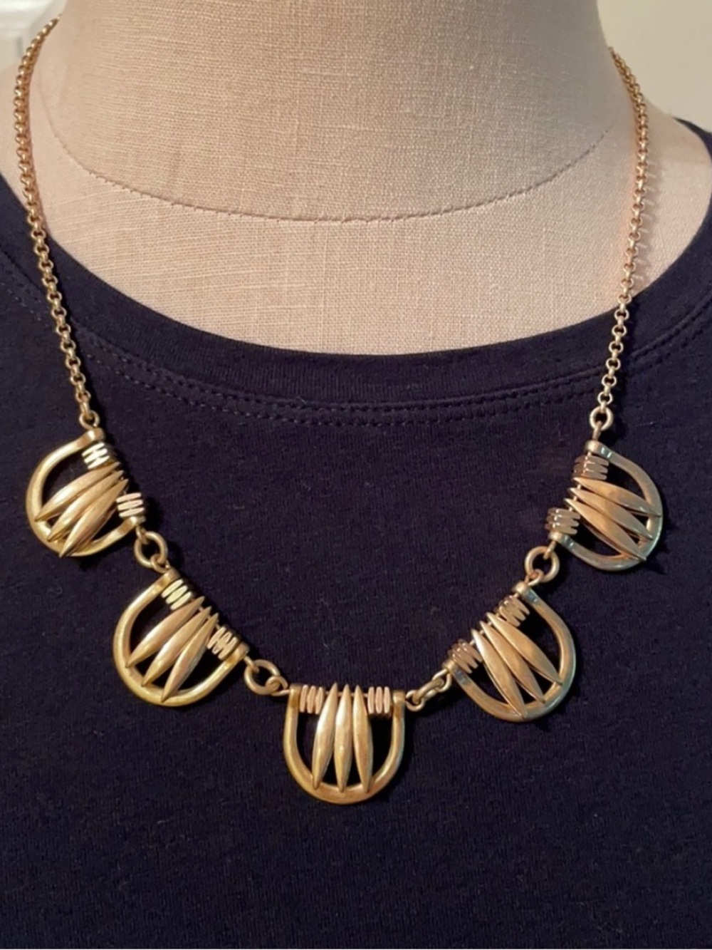 JCREW Scalloped Medallion Necklace